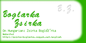 boglarka zsirka business card